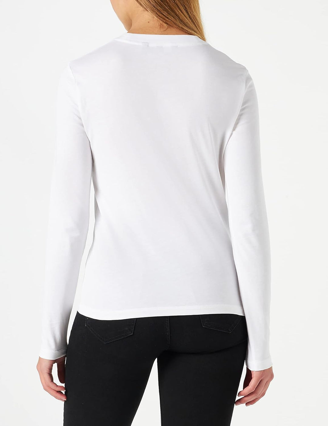 GANT Damen Banner Logo Langarmshirt S Weiss, S Weiss