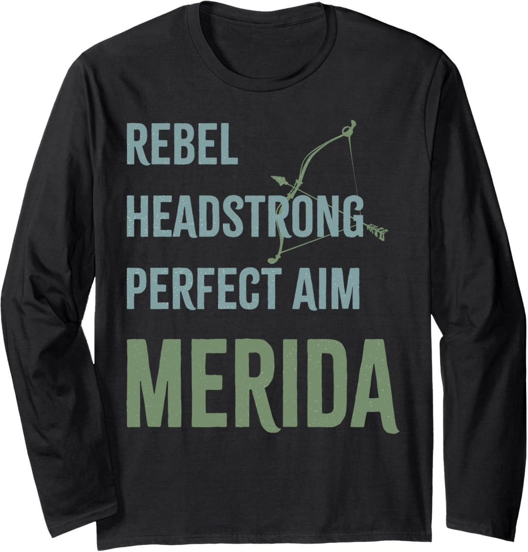 Disney Princess Rebel Headstrong Perfect Aim Merida Langarmshirt
