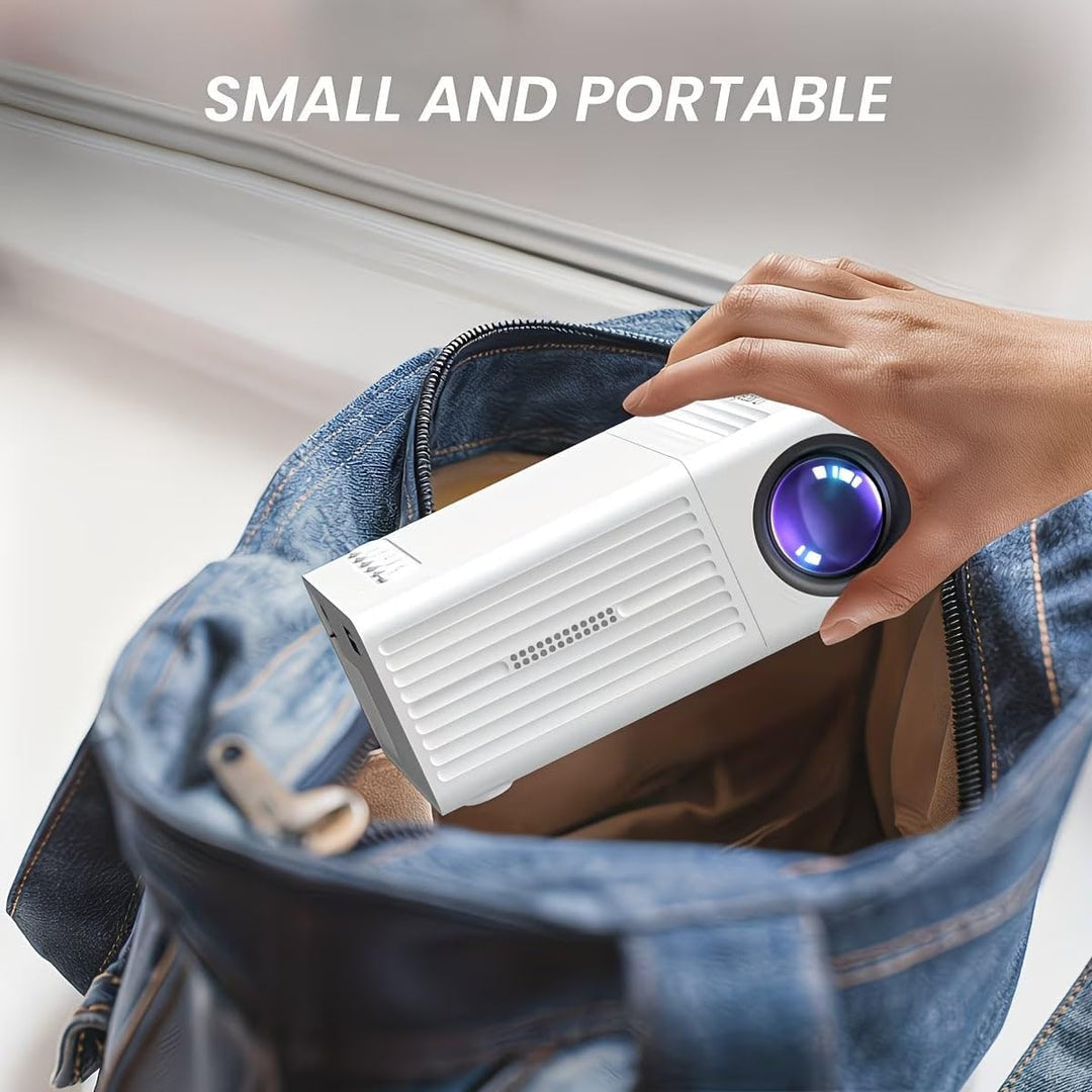 Lightweight Portable Projector, 480P Native Resolution with 720P Support, Comes with Remote Control