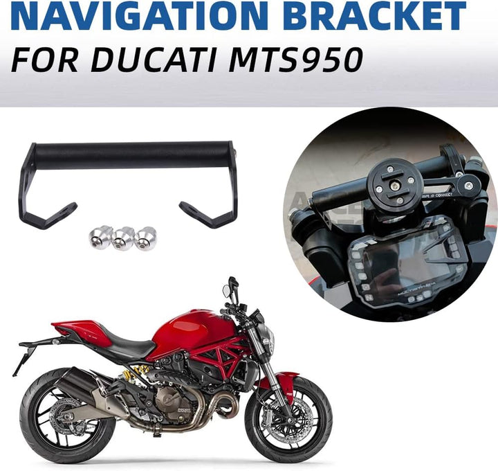 Motorrad Erweiterung Crossbar Telefonhalter Ständer Halter GPS Navigationsplattenhalterung für Ducat