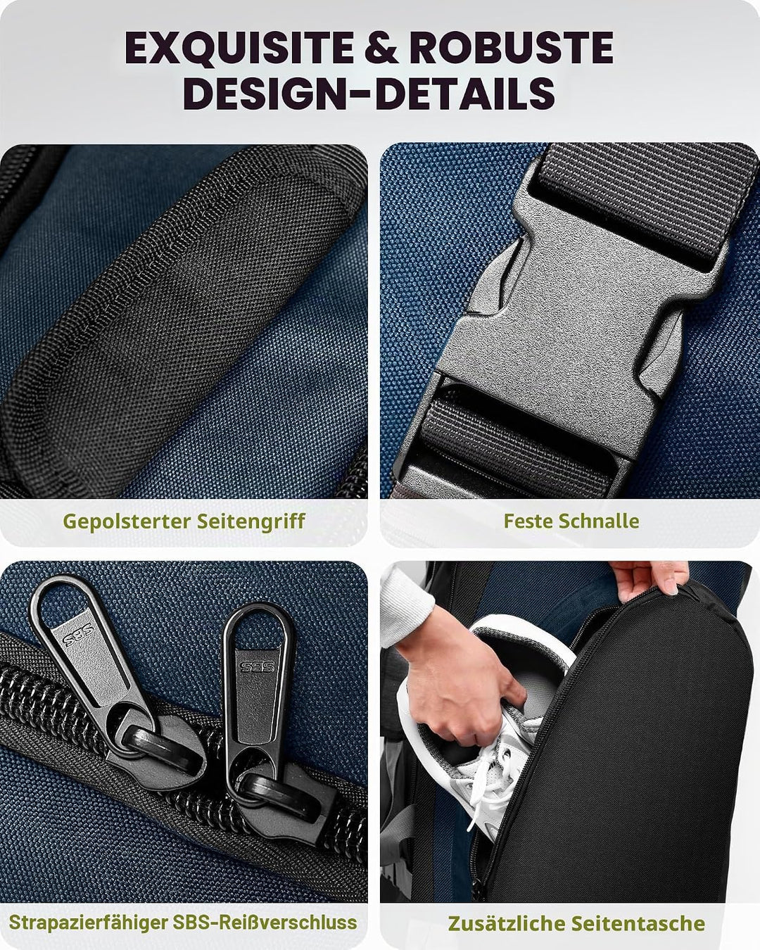 OutdoorMaster Gepolstert Golf Reisetasche mit Verstärkte Räder, 900D Heavy Duty Oxford Abriebfestigk