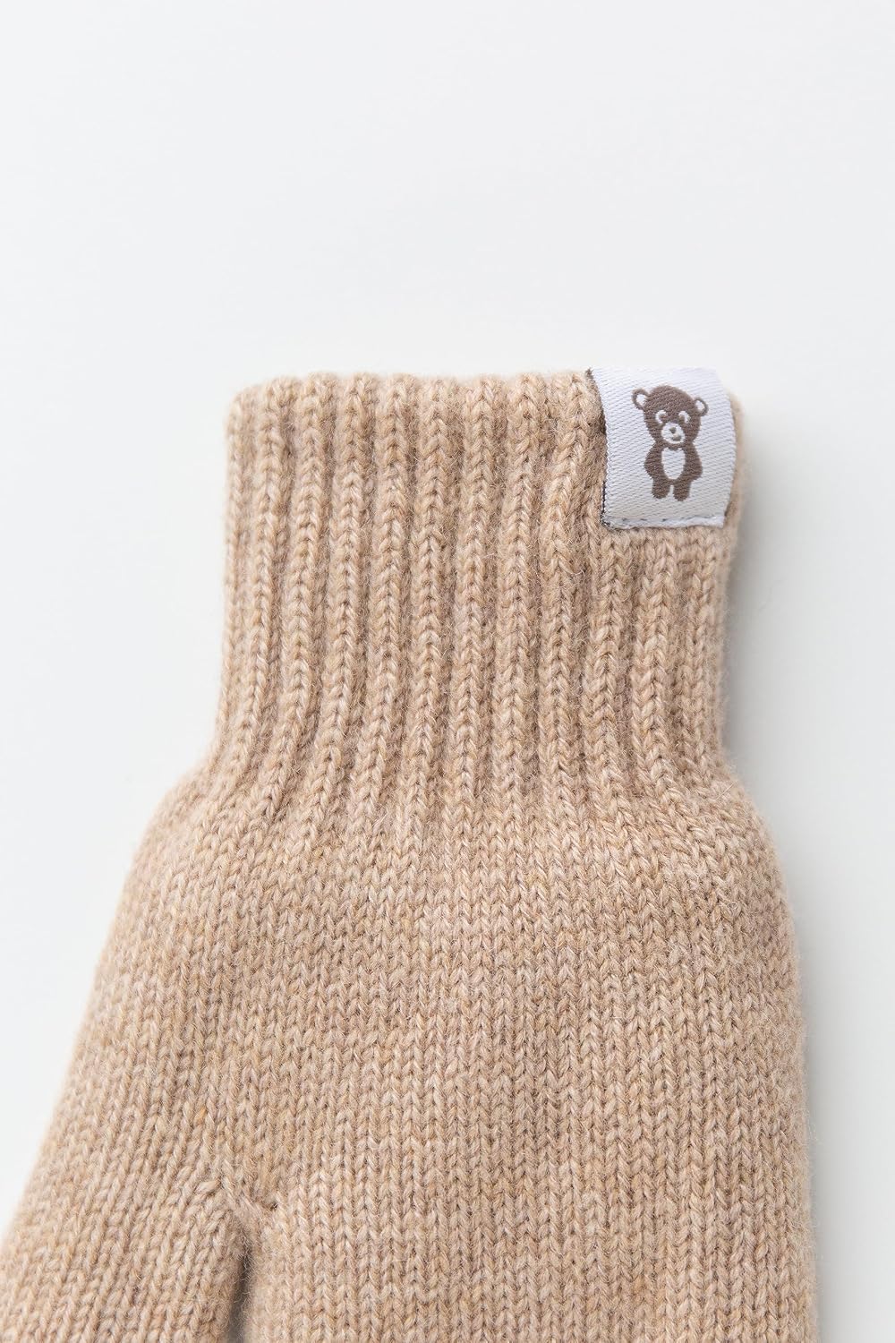 KNITAS Doppellagen Strickhandschuhe aus Wolle für Baby Kleinkind I Winter Warme Gestrickte Handschuh
