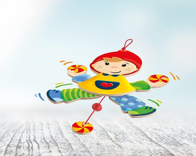 Selecta 60008 Jumping Jack Carli, Hampelmann, 27 cm, bunt, Large