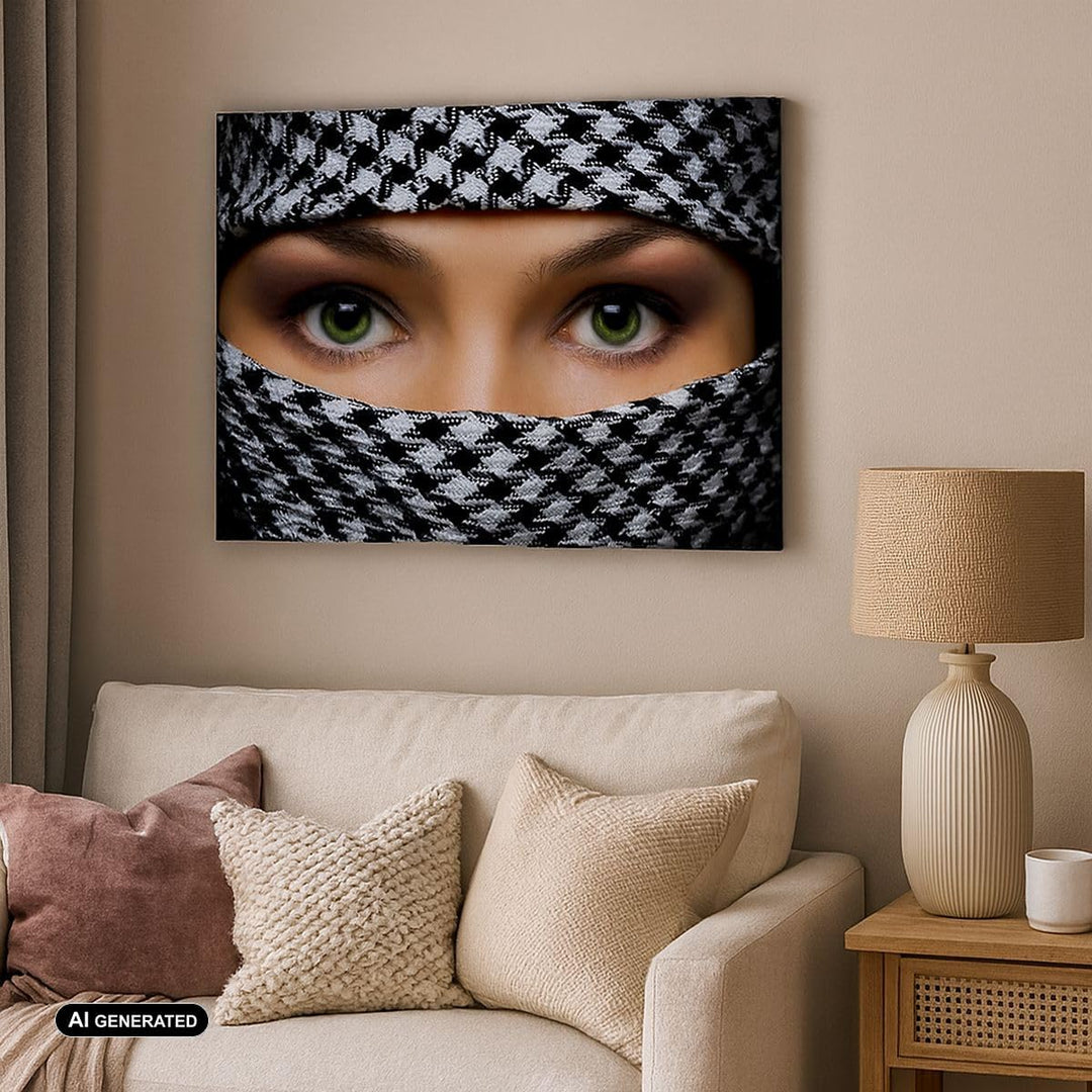 Bilder auf Leinwand 100x70cm Leinwandbild Schönheit Kultur Geheimnis Gross Wanddeko Bild Schlafzimme