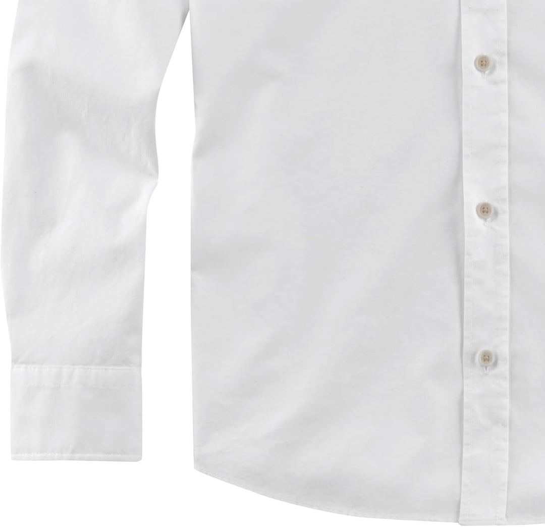 OLYMP Herren Freizeithemd Langarm Casual Oxfort Regular fit Button-Down-Kragen Weiss 00 L Weiss 00,