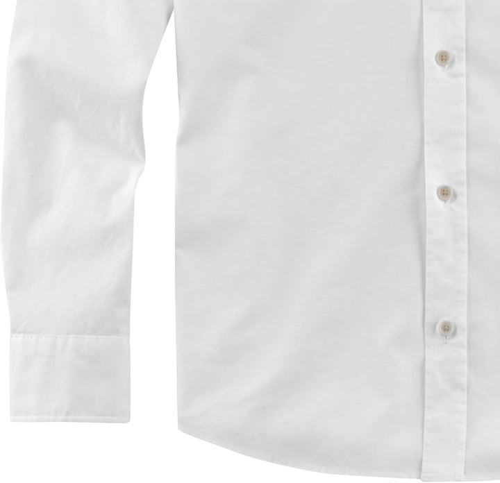 OLYMP Herren Freizeithemd Langarm Casual Oxfort Regular fit Button-Down-Kragen Weiss 00 L Weiss 00,