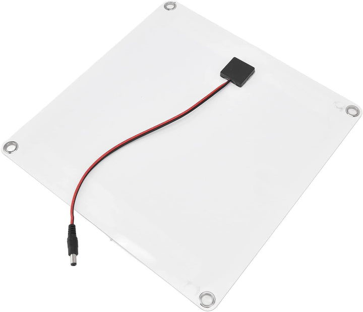 Fockety Solarbetriebenes Lüfter-Kit, 100 W, 12 V, 10 Zoll, Wasserdicht, Kühlender, Runder Solarpanel