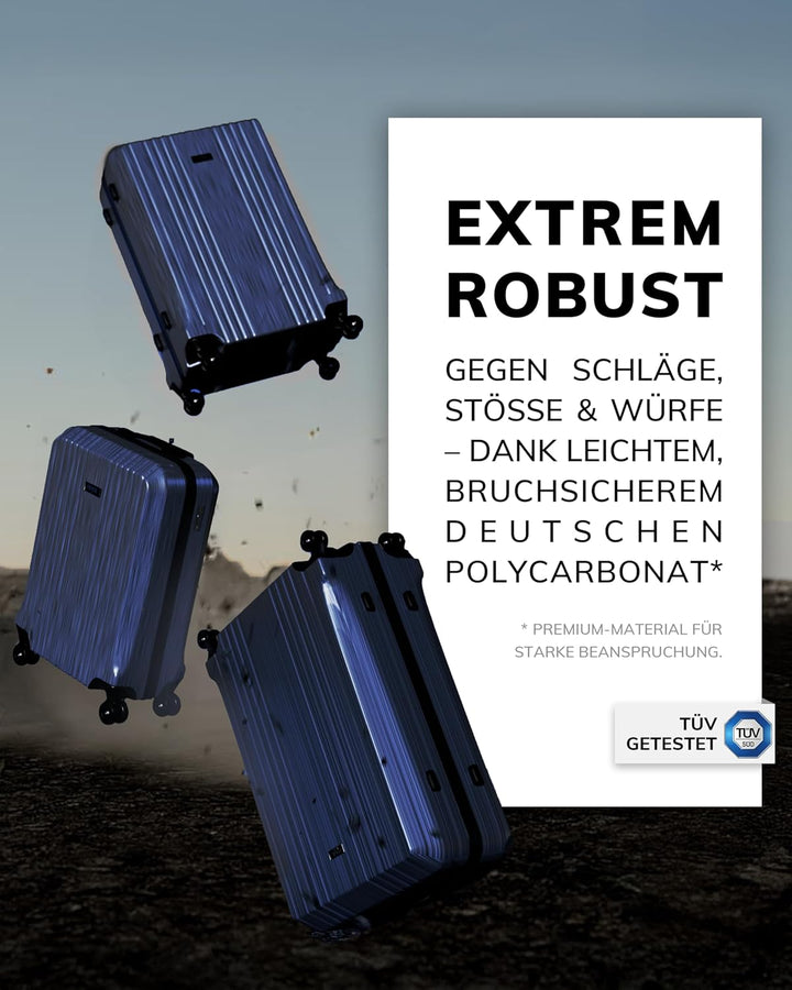 FERGÉ XL Grosser Koffer Hartschale mit TSA Schloss Cannes Rollkoffer Reise-Koffer 77 cm Hartschalenk