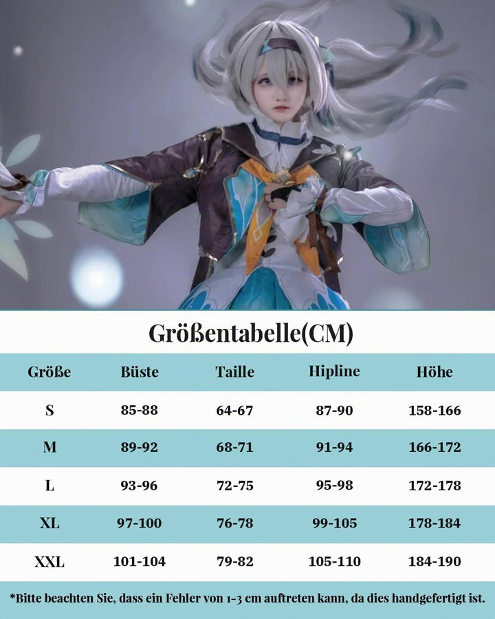 CR ROLECOS Honkai Star Rail March 7th Anaxa Cosplay Kostüm Outfit Spielfiguren Uniform Full Set Hall