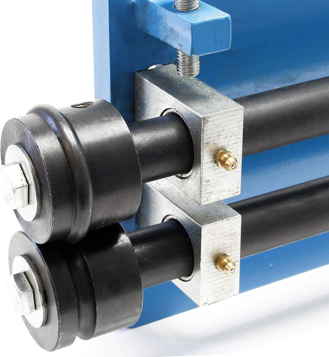 Wiltec Sickenmaschine 1,2/1,8 mm Materialdicke, Biegemaschine zur Blechbearbeitung mit 6 Profilrolle