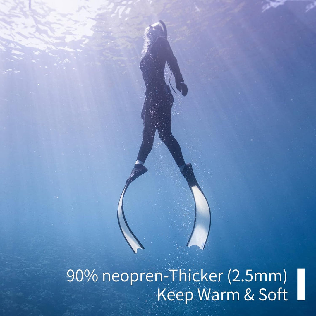Neoprenanzug Damen 3MM Lang Neopren Reissverschluss Tauchanzug Warm Thermo Halten Ultra Stretch Schw