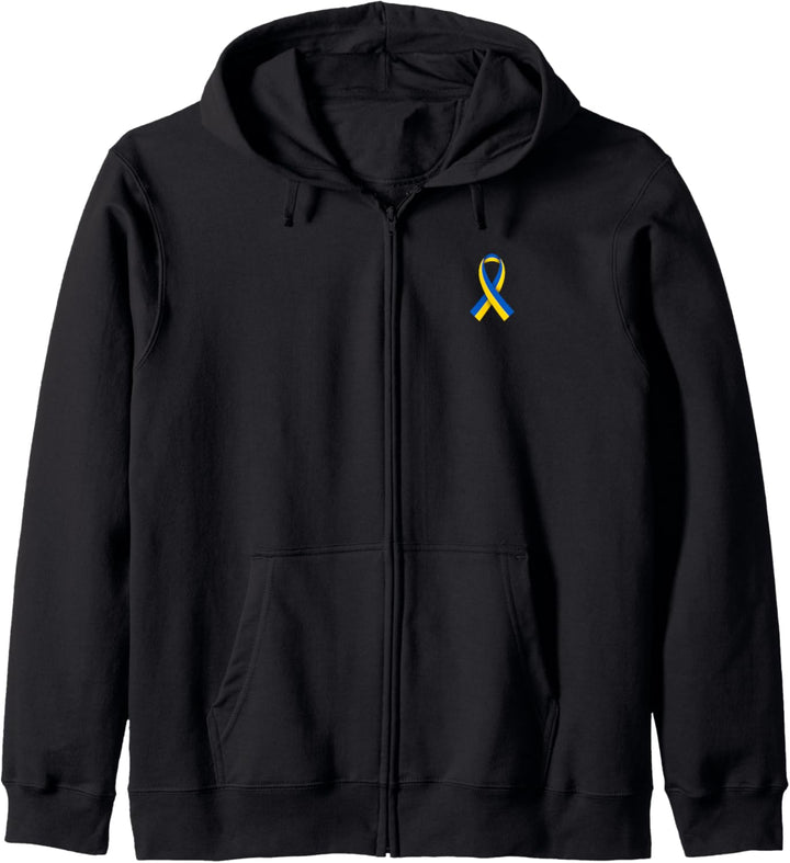Solidarität und Frieden für Ukraine Farbe bekennen Flagge Kapuzenjacke