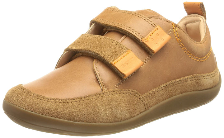 Geox Jungen J Barefeel Boy A Sneakers 35 EU Cognac Orange, 35 EU Cognac Orange