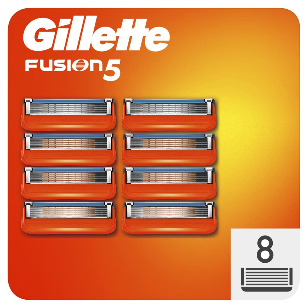 Gillette Fusion 5 Rasierklingen mit Trimmer für Präzision und Gleitbeschichtung, 8 Ersatzklingen