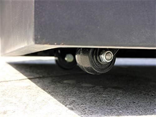 Casaflora ultrastarke Pflanzenroller für Pflanztröge, schwarz 72x22x7 cm -passend für Kübel von east