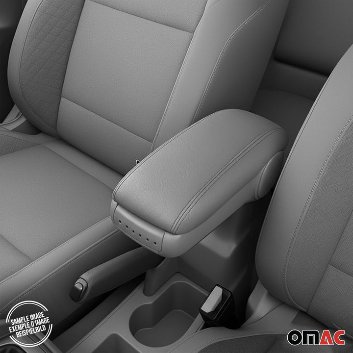 OMAC Armlehne für VW Touran 2003-2015 - Snap-On - ABS + Kunstleder - Keine Bohrung oder Installation