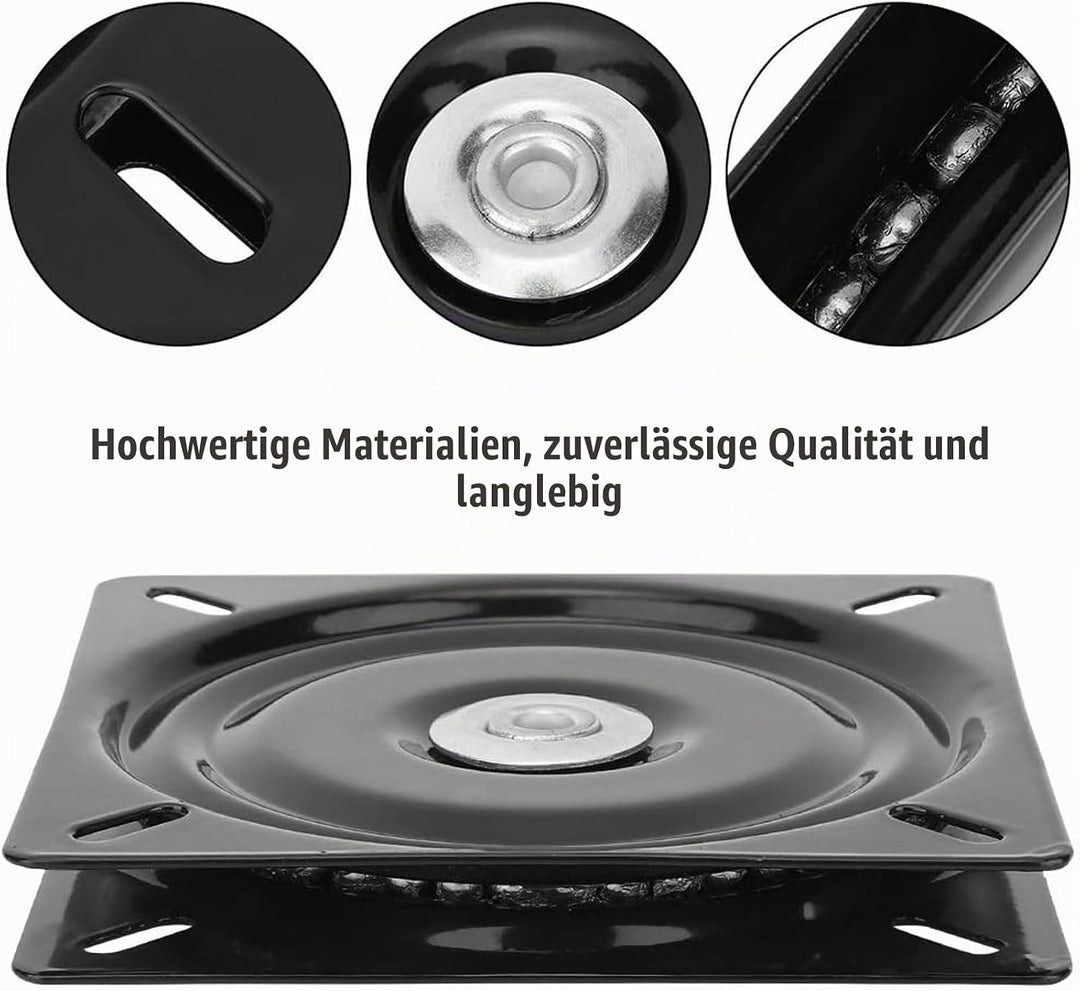 LZYKJGS Universal Möbel Drehteller, Metall Möbel Drehteller, Drehbeschlag Schwerlast, 360° Grad Swiv