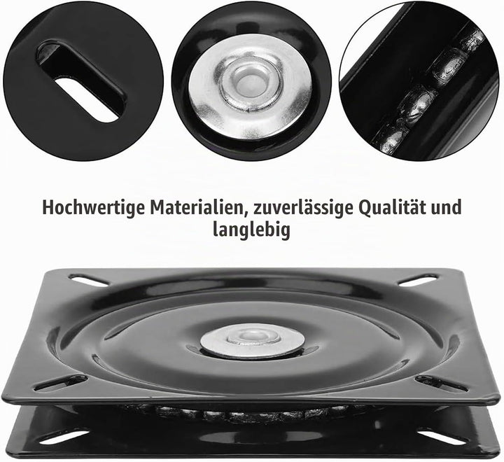 LZYKJGS Universal Möbel Drehteller, Metall Möbel Drehteller, Drehbeschlag Schwerlast, 360° Grad Swiv