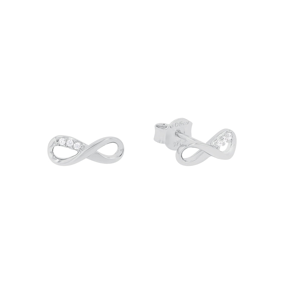 s.Oliver Ohrstecker Edelstahl Damen Ohrschmuck, Kommt in Schmuck Geschenk Box Zeichen, Formen & Symb