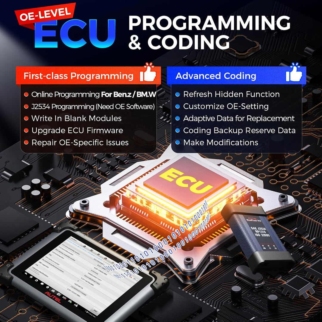 Autel MaxiSYS Elite II PRO OBD2 Diagnosegerät: 2 Jahre Update[€2590] KFZ Diagnosegerät Auto, J2534 P