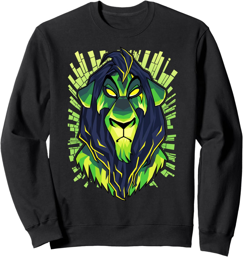 Disney The Lion King Scar Green Hue Portrait Sweatshirt