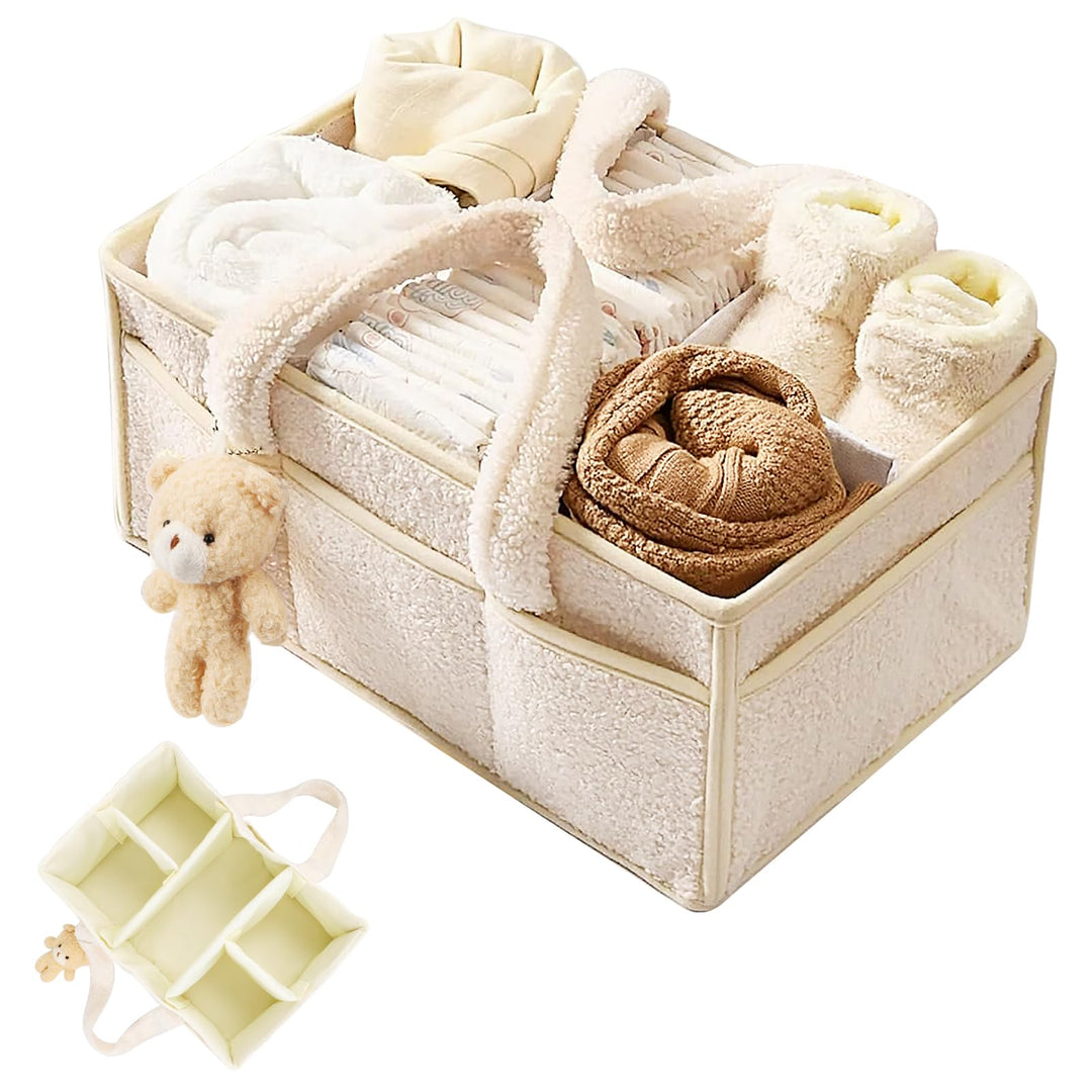 Wvu & Wvo Windel-Organizer für Wickelunterlage, Feuchttücher-Aufbewahrungskorb, Baby Windel Caddy Or