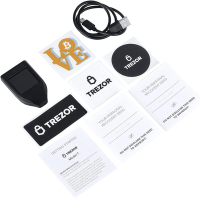 Trezor Model T - Krypto-Hardware-Wallet mit LCD-Touchscreen, Sicheren Bitcoin und 8000+ Münzen für M