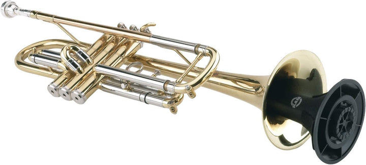 K&M 15213 Trompetenständer 5-Fuss + keepdrum Notenschlüssel Anhänger