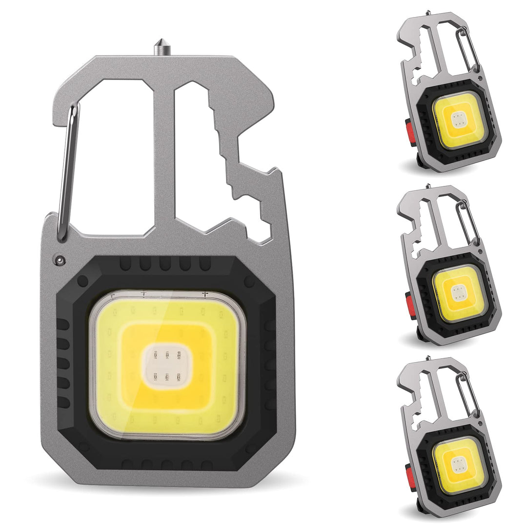 T-SUN Tragbare Mini LED Arbeitsleuchte Schlüsselanhänger Taschenlampe 7 Modi 800 Lumen Wiederaufladb