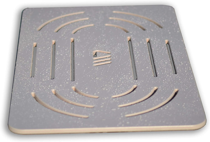 Castelmerlino Zubehör für die Dusche, Marine-Sperrholz, Taupe, 96 x 56 cm 96 x 56 Taupe, 96 x 56 Tau