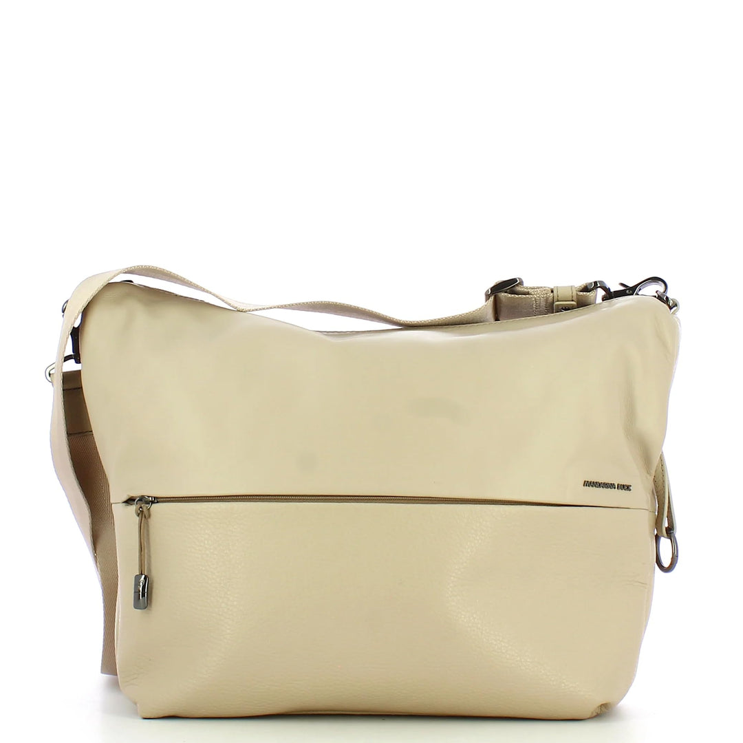 Mandarina Duck Athena Leder Umhängetasche Beige
