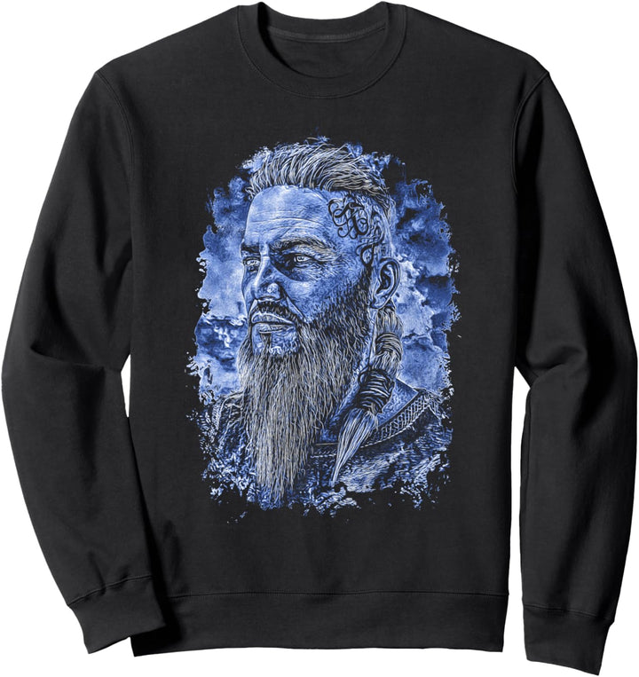 Wikinger Männlich Portrait Himmel Sweatshirt