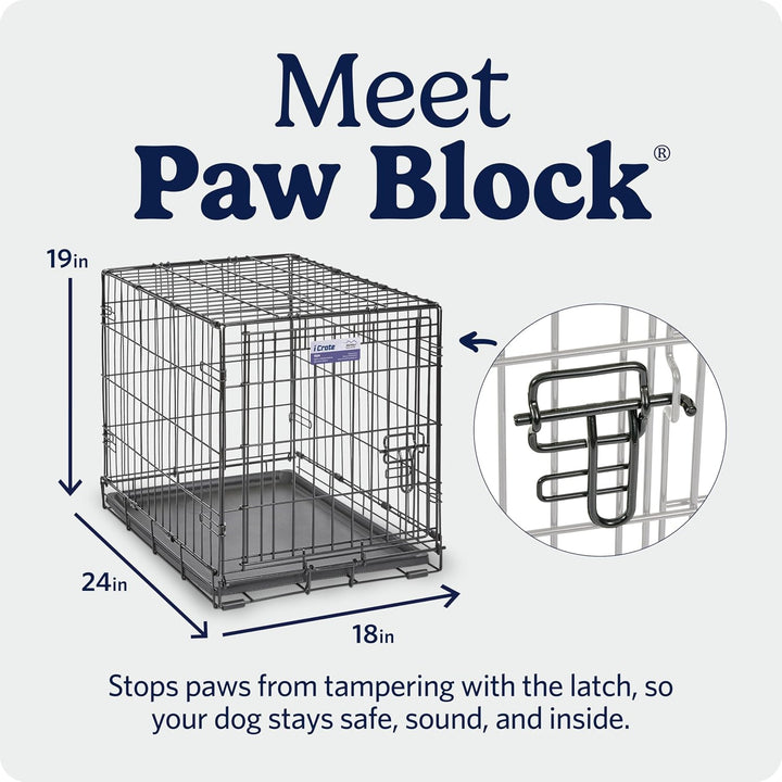MidWest Homes for Pets iCrate Modell 1524 Hundebox, ca. 61 cm lang, mit Einzeltür, auslaufsicherer B