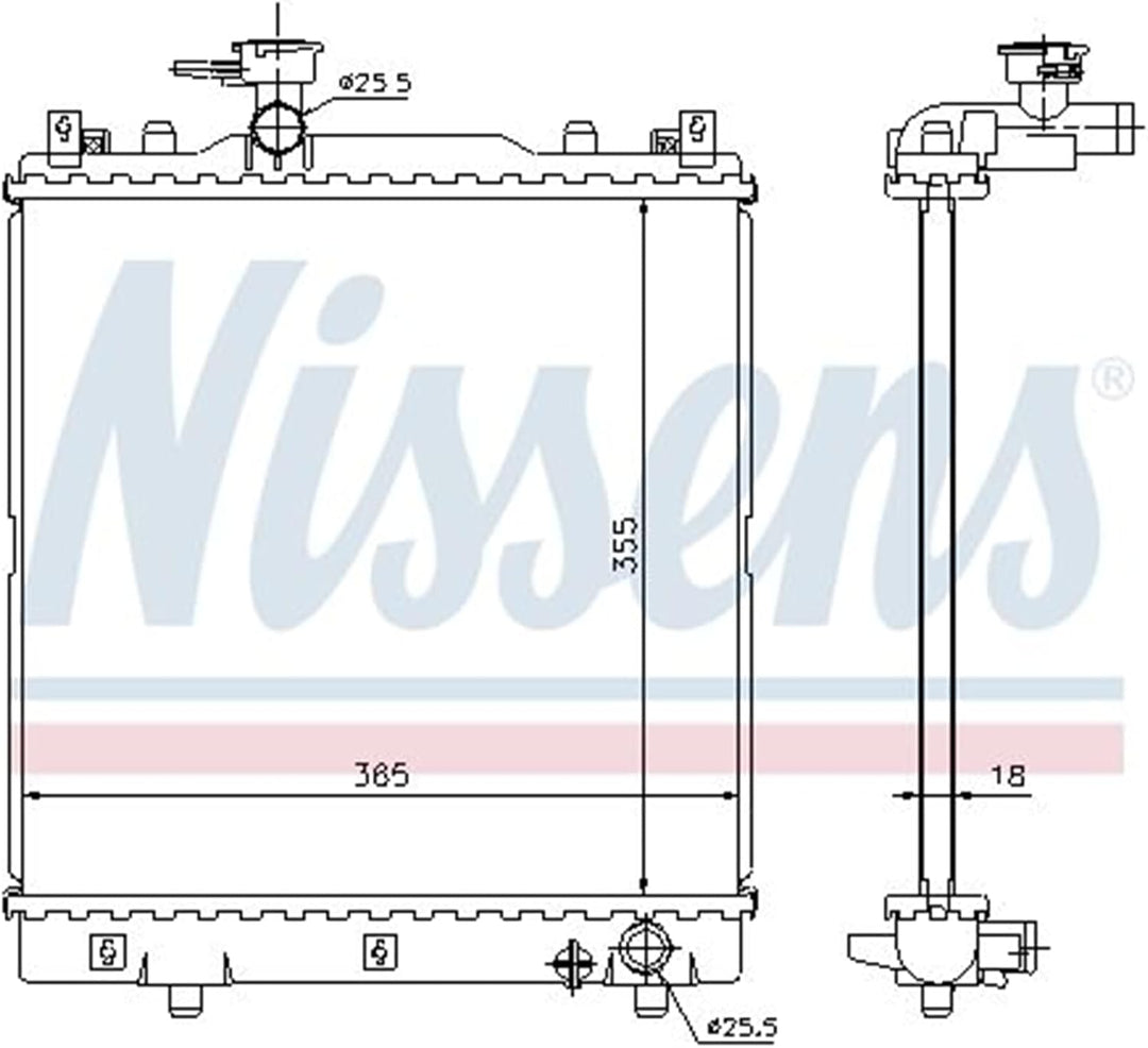 Nissens 64204 Kühler, Motorkühlung