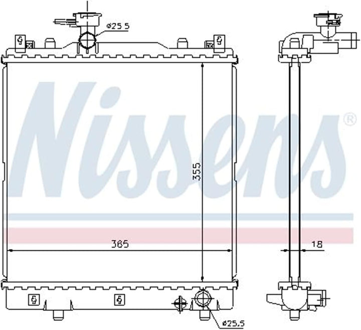 Nissens 64204 Kühler, Motorkühlung
