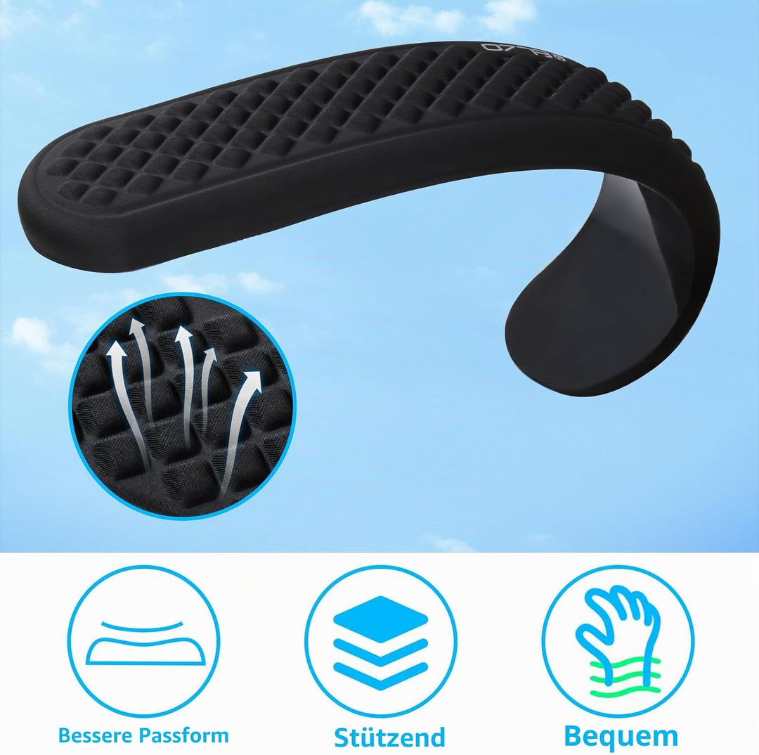 ELZO Handgelenkauflage für Tastatur, Ergonomisches Wrist Rest Memory Foam Handgelenkstützen, für Bür
