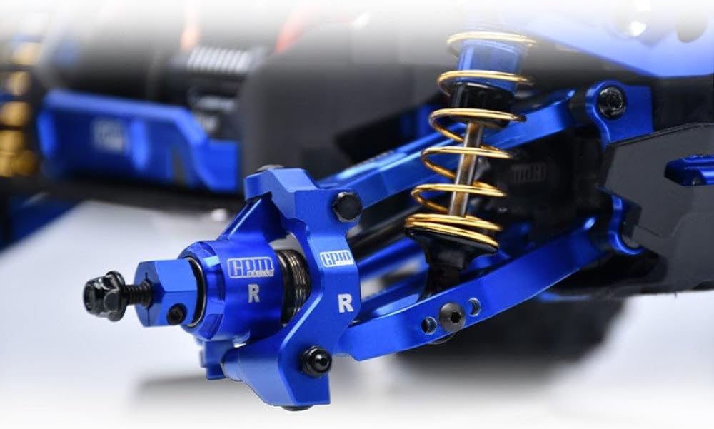 Aluminium 7075 Alloy Front Caster Blocks C-Hubs for Traxxas 1/16 Mini Maxx 4WD RTR Brushless Monster