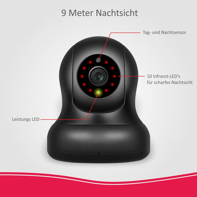 ELRO AS90CA 1080P Full-HD Pan/Tilt Sicherheitskamera AS90S Home+ Alarmsystem, Zubehör Zubehör Schwen