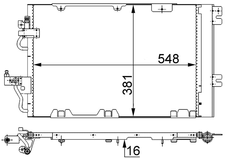 MAHLE AC 375 000S A/C-Kondensator BEHR