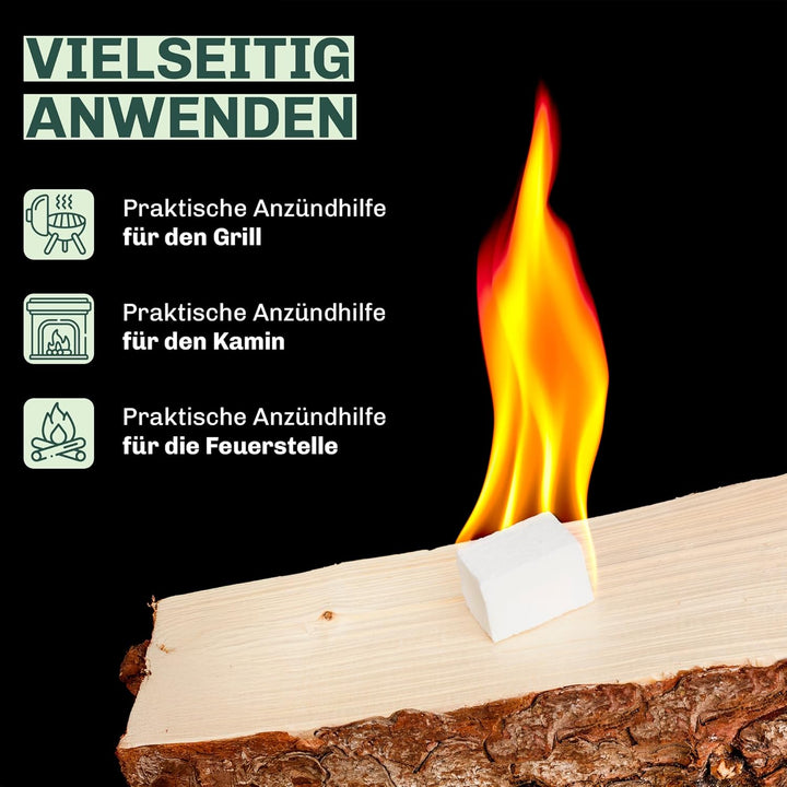 Blumixx Anzündwürfel – Grillanzünder, Kaminanzünder und Kohleanzünder – Perfektes Grill Zubehör für