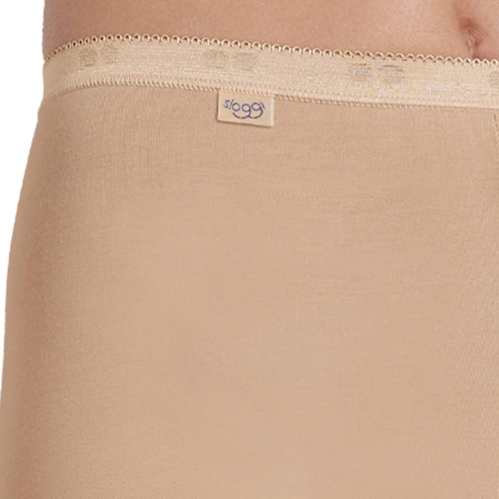 Sloggi - Basic+ - Damen - Long Slip - Unterhose - Baumwolle - Longshort 44 3 X Skin, 44 3 X Skin
