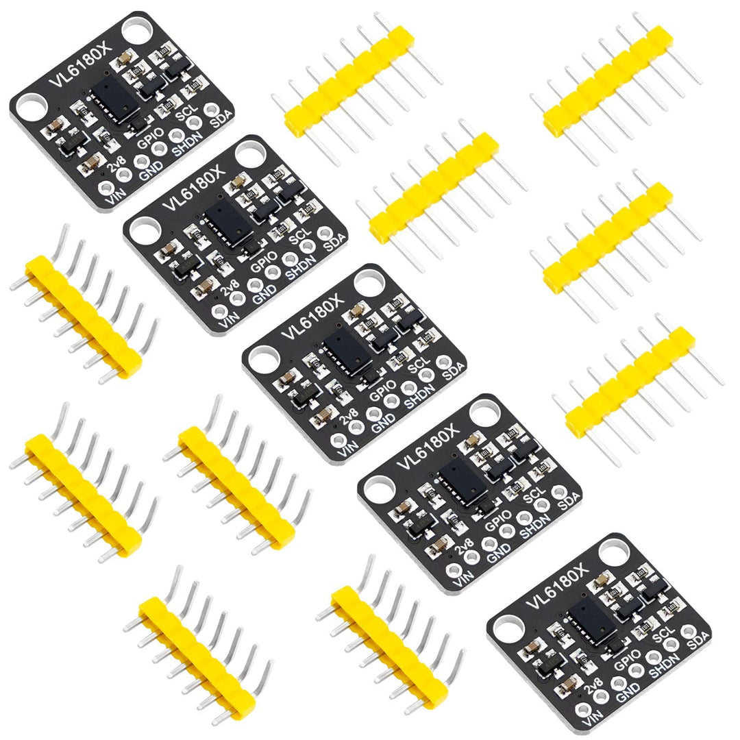 AZDelivery 5 x VL6180X Hochpräzisions Entfernungsmesser Optisches Entfernung Sensormodul mit Proximi