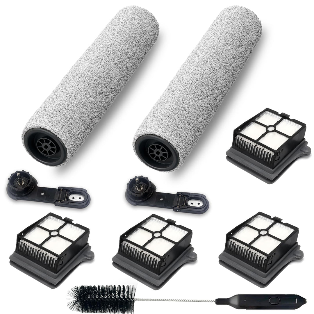 [Version 2, Abnehmbar] Zubehör für Tineco Floor One S7 Pro, 2 Bürstenrolle 4 Filter Nass-Trocken All