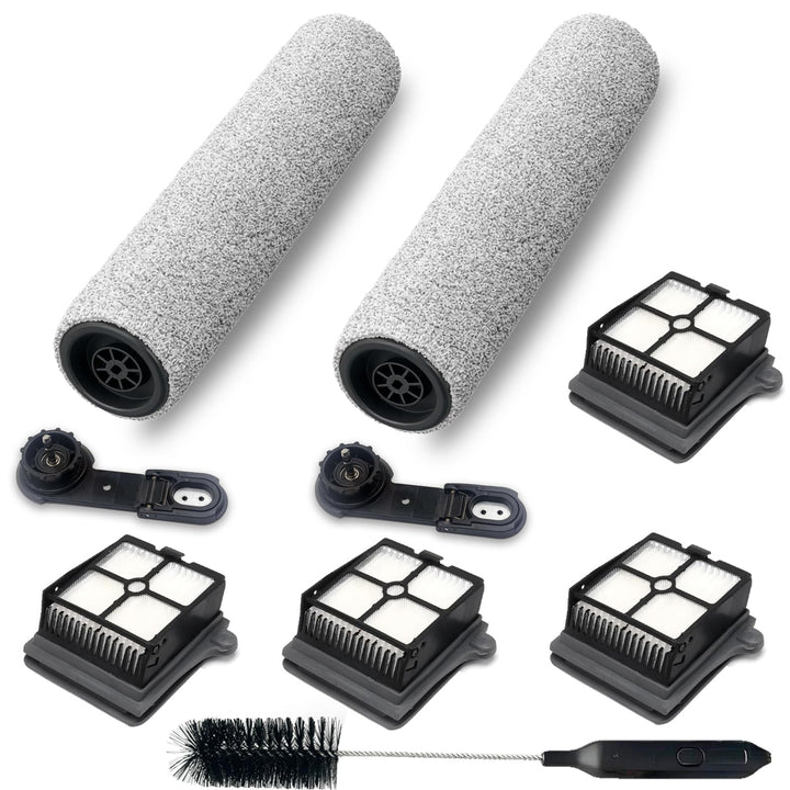 [Version 2, Abnehmbar] Zubehör für Tineco Floor One S7 Pro, 2 Bürstenrolle 4 Filter Nass-Trocken All