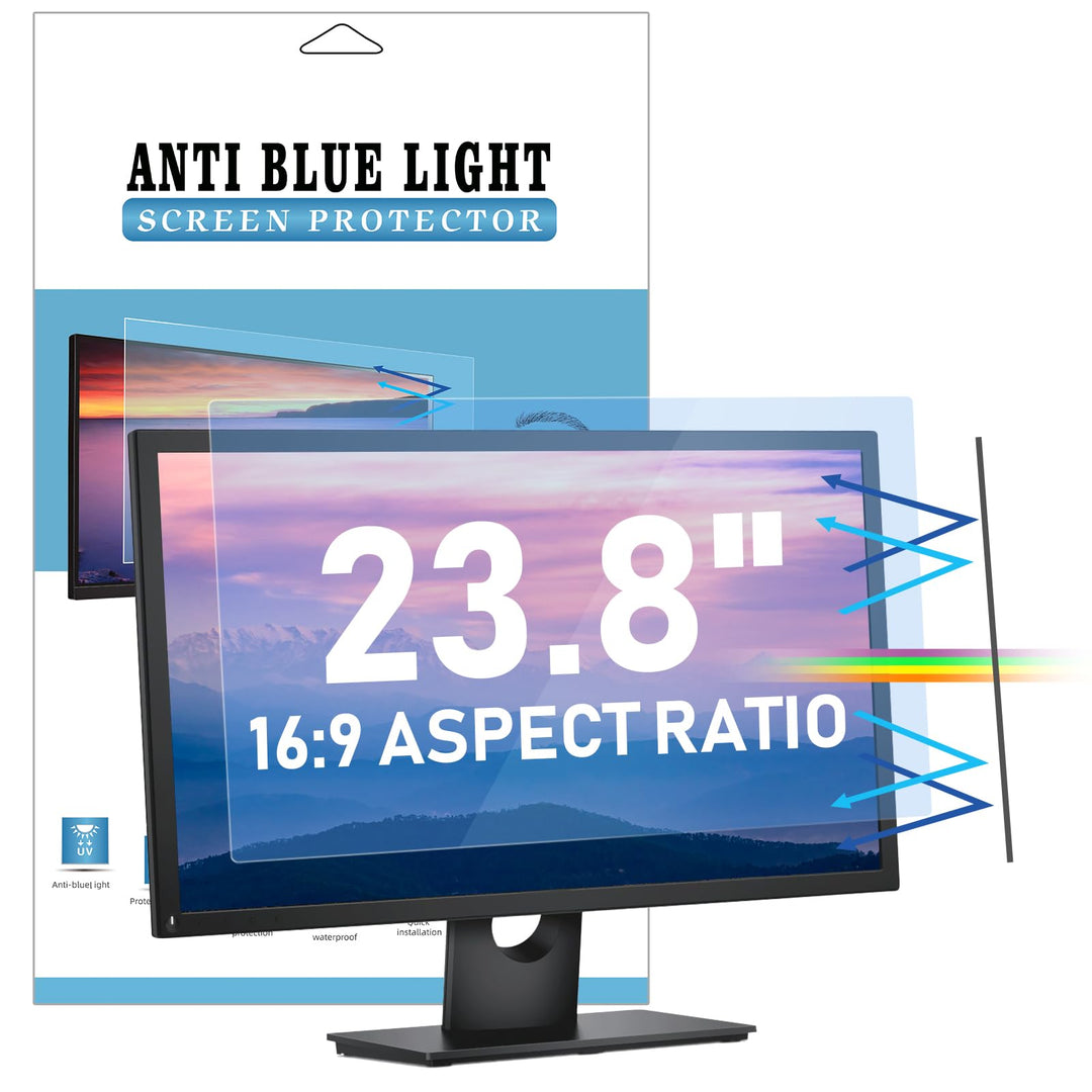LAMA Anti Blaulichtfilter für 23,8 Zoll Monitor, Blaulicht blockierende Displayschutzfolie, Anti Blu