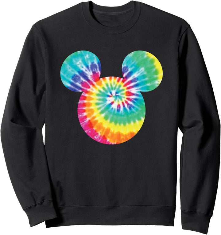 Disney Mickey Mouse Icon Rainbow Tie-Dye Sweatshirt