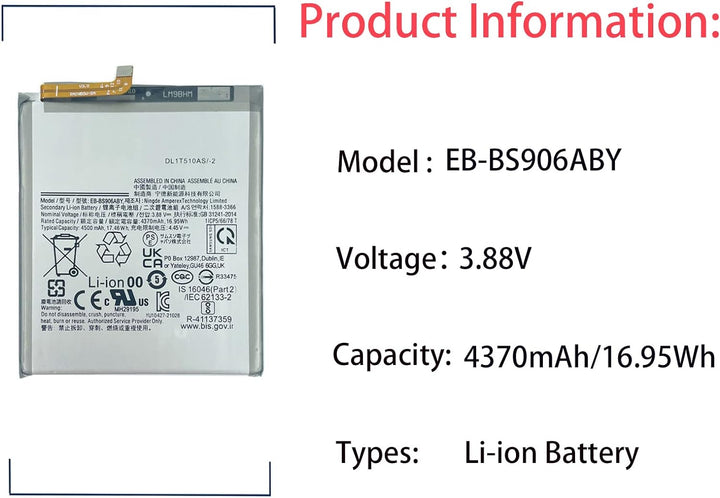 Aousavo EB-BS906ABY ersatz akku Kompatibel mit Galaxy S22 Plus