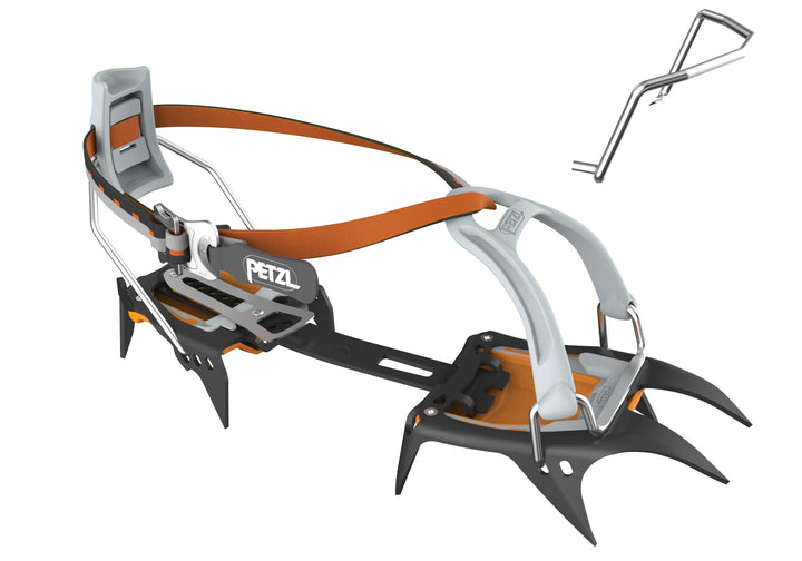 Petzl IRVIS Leverlock Universal orange/Schwarz 36-45, orange/Schwarz 36-45