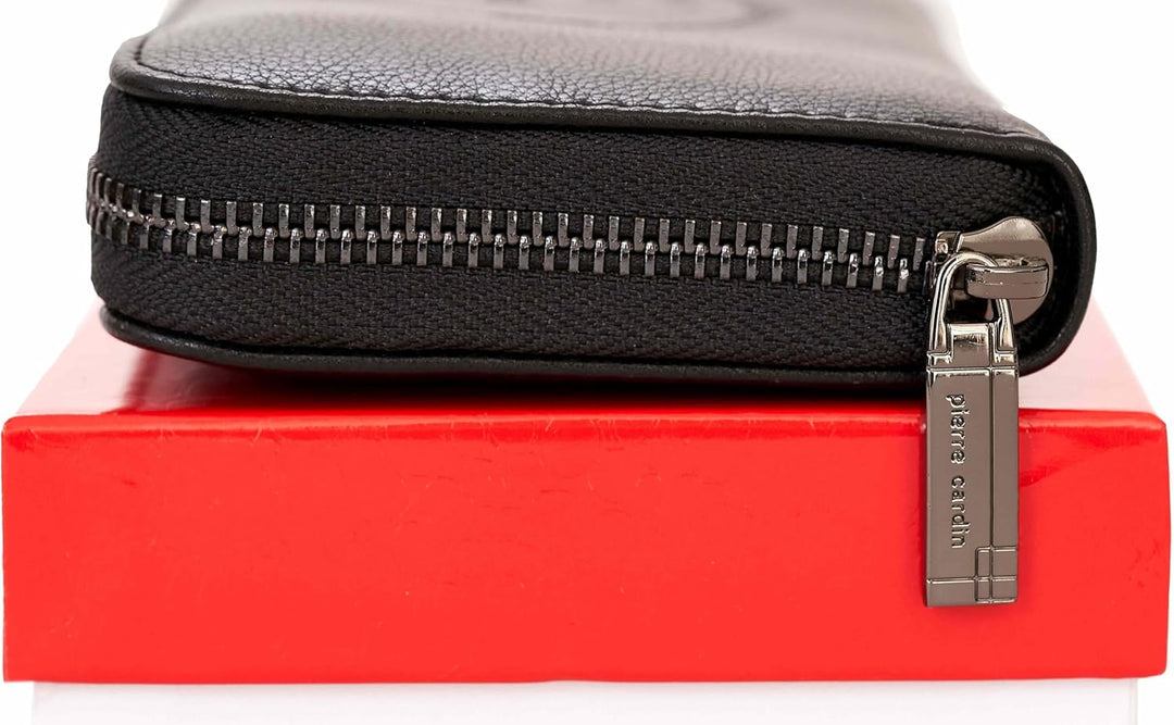 Pierre Cardin Damen geldbörse,Frauen geldorse, Mädchen, schön, gross, geräumig, Kunstleder, Geschenk