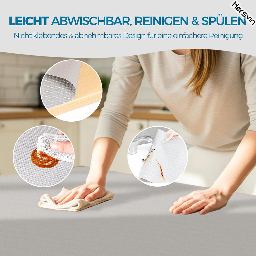 Hersvin Schubladenmatte (Übergrösse) 70cmx500cm Schrankpapier Schubladeneinlage Eva Wasserfest Nicht